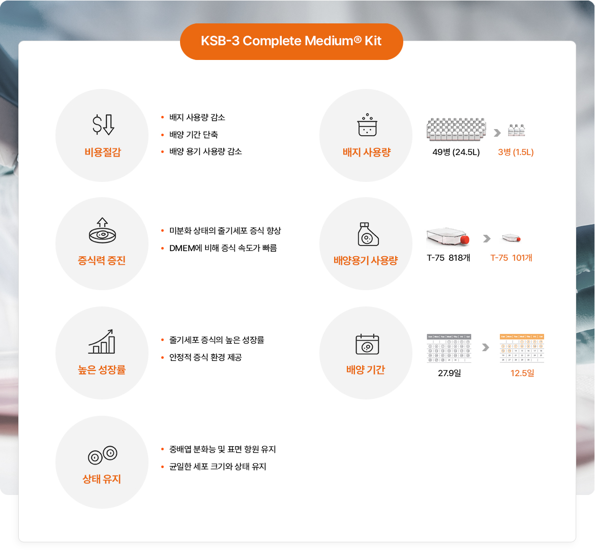 배양배지의 장점