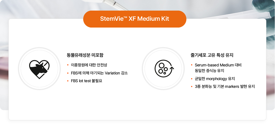StemVie™ XF Medium Kit 특장점